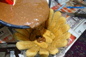 Desert mini tortulet cu ciocolata si banane