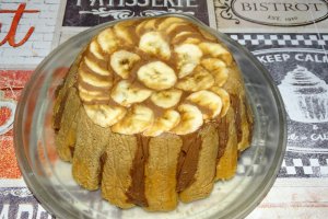 Desert mini tortulet cu ciocolata si banane