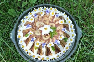 Desert mini tortulet cu ciocolata si banane