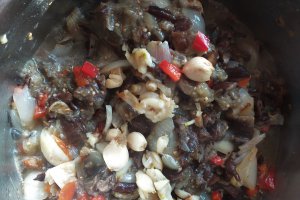 Zacusca cu ghebe si ceapa coapta