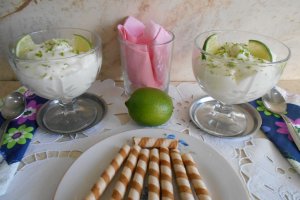 Desert mousse de limete