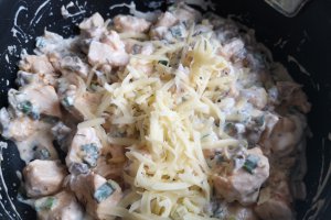 Pui cu ciuperci in sos de smantana