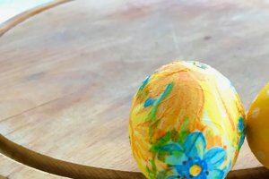 Oua decorate de Paste, dupa metoda servetelului