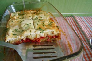Cartofi cu ardei capia copti, la cuptor