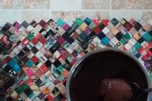 Desert tort cu crema de cafea si ciocolata