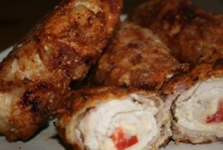 Rulade de pui crocante cu Bacon
