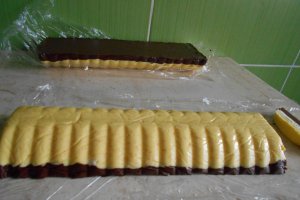 Desert ciocolata in trei culori