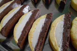 Desert ciocolata in trei culori