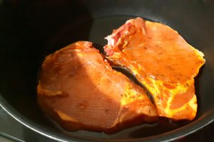 Cotlet de porc cu fasole verde
