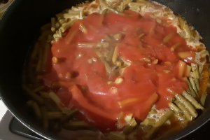 Cotlet de porc cu fasole verde