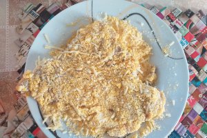 Snitel de porc in crusta de malai