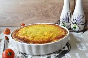 Tarta cu dovlecei si branza de vaci