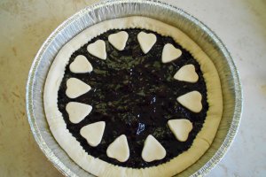 Desert crostata cu gem si nuci rumenite
