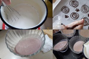 Panna Cotta cu cafea si ciocolata