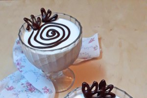 Panna Cotta cu cafea si ciocolata