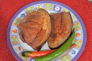 Jambon fiert cu usturoi si boia
