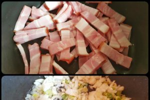 Tocanita de ciuperci cu bacon