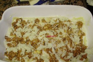 Lasagna cu pui si ciuperci