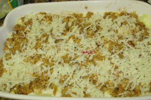 Lasagna cu pui si ciuperci