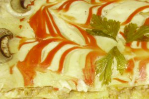 Lasagna cu pui si ciuperci