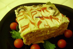 Lasagna cu pui si ciuperci