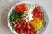 Salata cu tofu, ardei mini, ceapa verde si rosii cherry-7