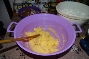 Desert negresa cu crema de vanilie