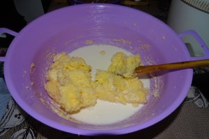 Desert negresa cu crema de vanilie