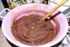 Desert negresa cu crema de vanilie