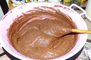 Desert negresa cu crema de vanilie