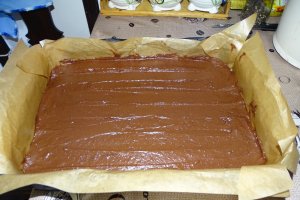Desert negresa cu crema de vanilie