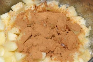 Desert impletita cu branza si mere
