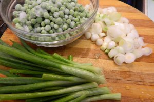 Supa de mazare cu salata verde