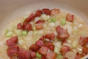 Supa de mazare cu salata verde