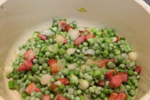 Supa de mazare cu salata verde