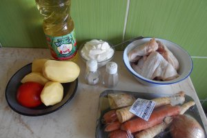 Ciorba de pui, cu smantana