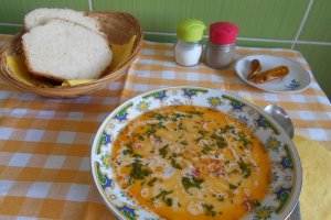 Ciorba de pui, cu smantana