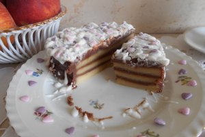 Desert tortulet inimioara, din ciocolata si martipan