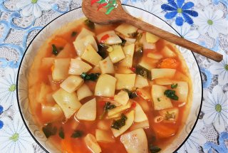 Ciorba de pastai fasole galbena lata