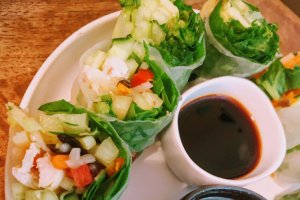 Aperitiv spring rolls cu pui