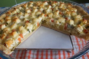 Tarta aperitiv, cu legume si branzeturi