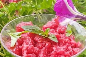 Granita de zmeura si menta