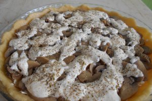 Aperitiv tarta sarata, cu ciuperci si branzeturi