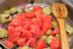 Risoni cu legume si parmezan