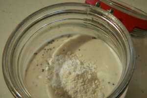 Desert budinca de chia cu granita de ciocolata