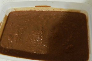 Desert budinca de chia cu granita de ciocolata