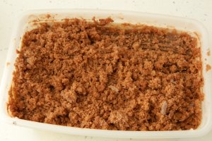 Desert budinca de chia cu granita de ciocolata