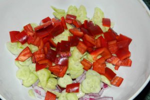 Salata de vara cu branza feta