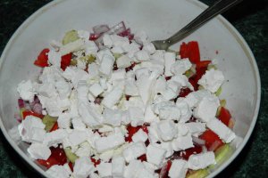 Salata de vara cu branza feta