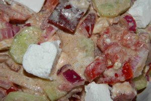 Salata de vara cu branza feta